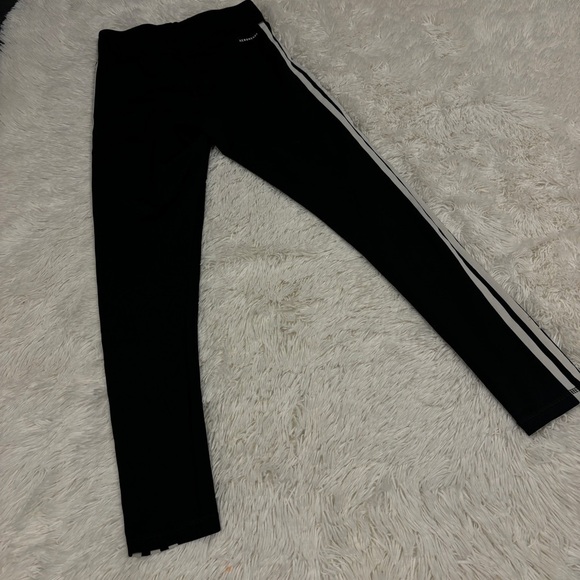 Adidas Women's High Rise 3-Stripes Aeroready black Leggings size small - Picture 10 of 13